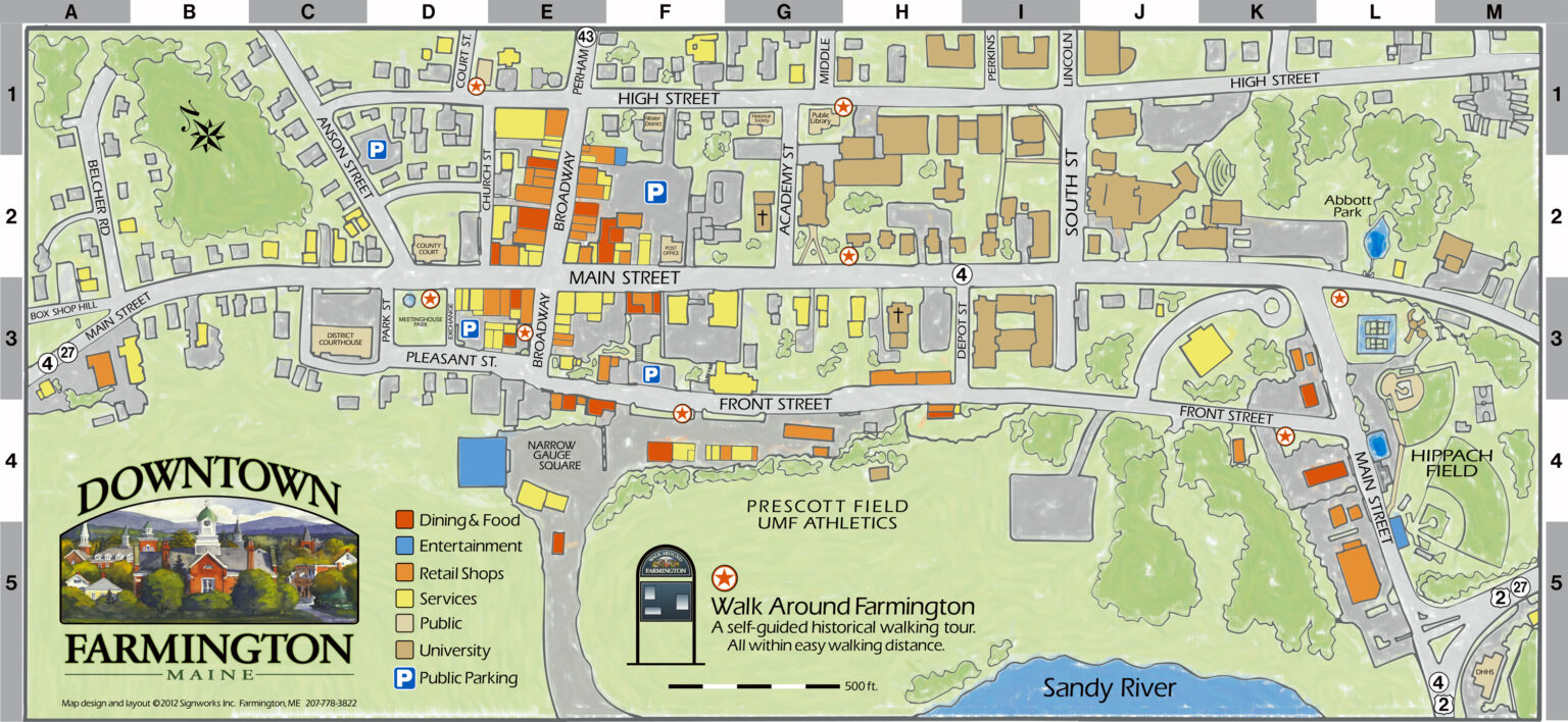 Downtown Map – Downtown Farmington Maine